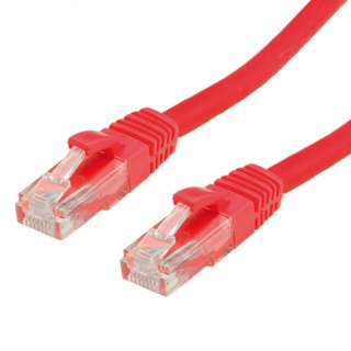 Cablu de retea RJ45 cat. 6A UTP 5m Rosu, Value 21.99.1425
